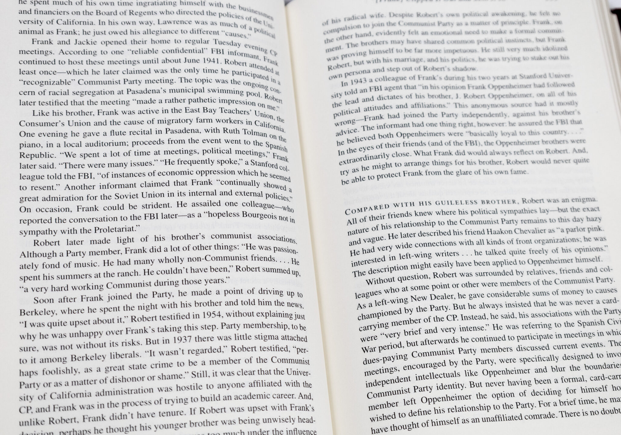 American Prometheus: The Triumph and Tragedy of J. Robert Oppenheimer.