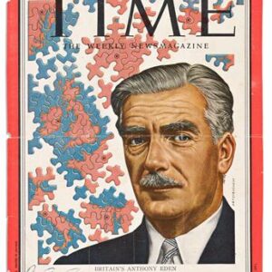 Anthony Eden Signed Time Magazine Cover.