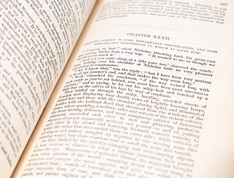 The Life and Adventures of Nicholas Nickleby.