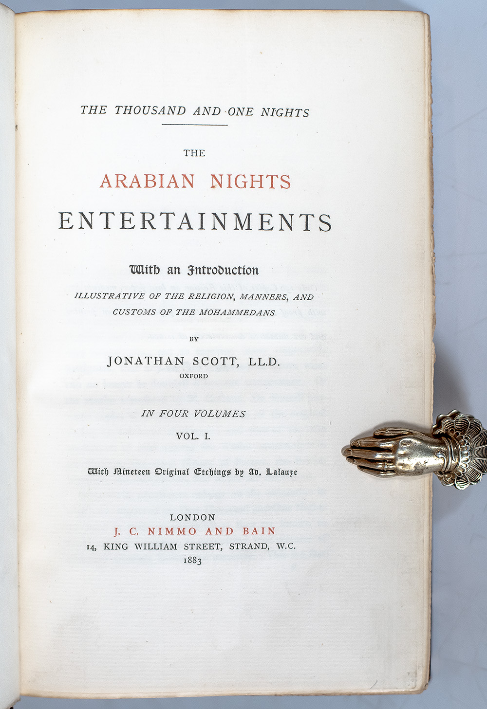 The Thousand and One Nights: The Arabian Nights Entertainments. With an Introduction Illustrative of the Religion, Manners, and Customs of the Mohammedans.
