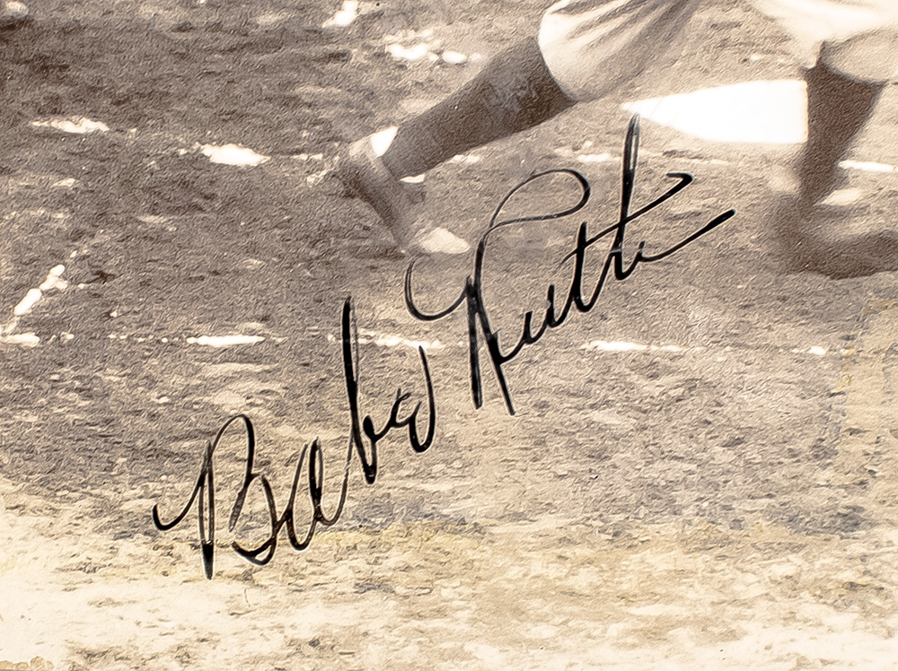 George Herman 'Babe' Ruth Signed Photogaph.