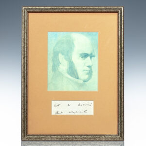 Charles Darwin Autograph.