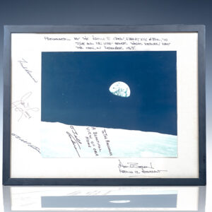 Frank Borman, James Lovell, and Bill Anders Photograph Signed to Alan Bean.