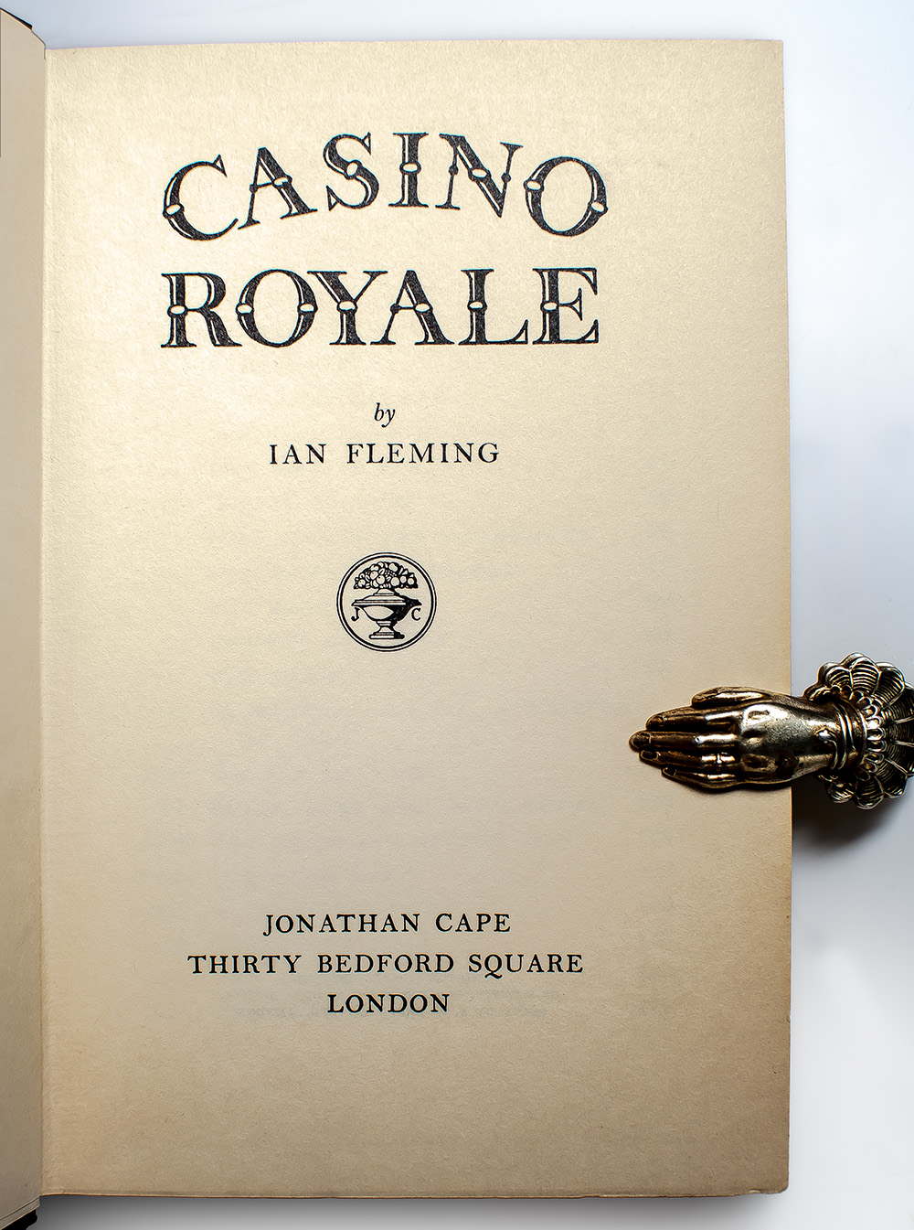 Complete Set of 14 First Edition James Bond Novels: Casino Royale, Live and Let Die, Moonraker, Diamonds are Forever, From Russia with Love, Dr. No, Goldfinger, For Your Eyes Only (short stories including A View to a Kill and Quantum of Solace), Thunderball, The Spy Who loved Me, On Her Majesty's Secret Service, You Only Live Twice, The Man with the Golden Gun, Octopussy and The Living Daylights.