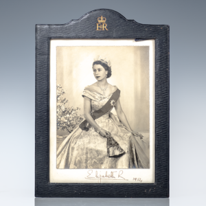 Queen Elizabeth II and Prince Philip Pair of Signed Photographs.