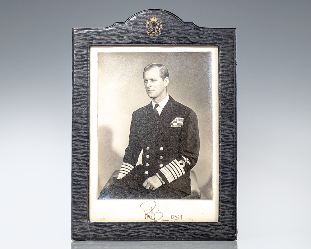Queen Elizabeth II and Prince Philip Pair of Signed Photographs.