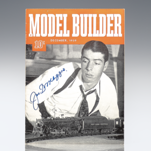 Joe DiMaggio Signed Model Builder Magazine.