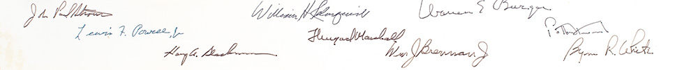 Warren E. Burger Supreme Court Signed Photograph.