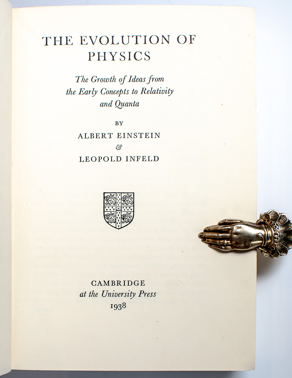 The Evolution of Physics: The Growth of Ideas from Early Concepts to Relativity and Quanta.