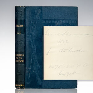 First edition of Atlanta from the library of William Tecumseh Sherman with his ownership inscription