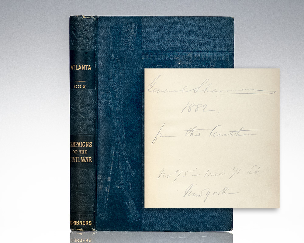 First edition of Atlanta from the library of William Tecumseh Sherman with his ownership inscription