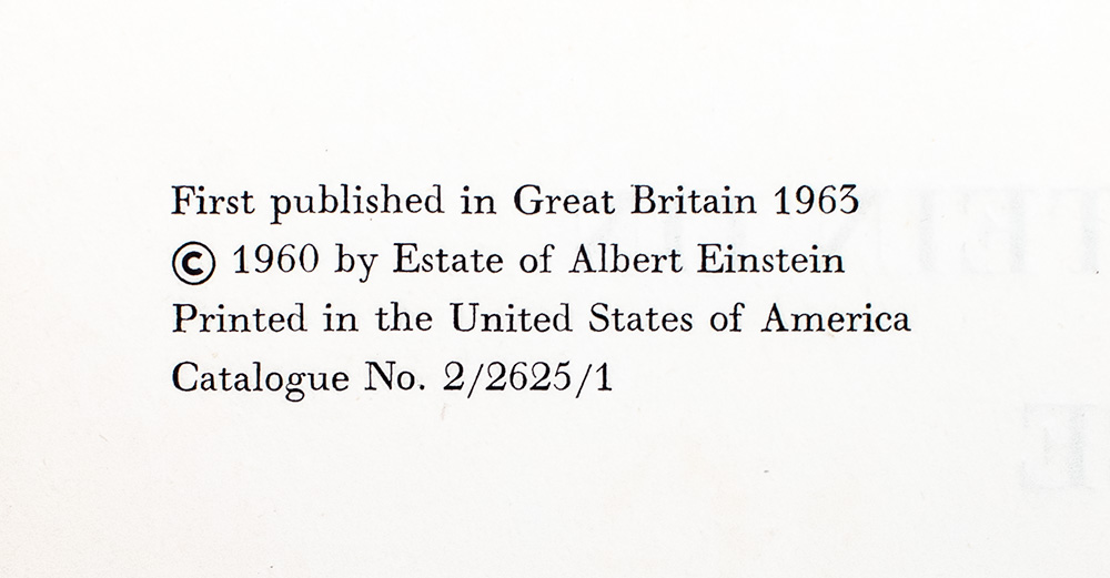 Einstein On Peace.