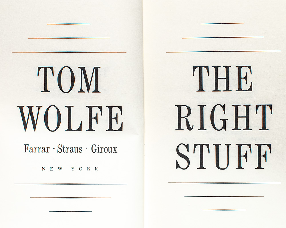 The Right Stuff.