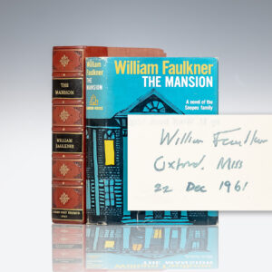 First Edition of The Mansion; Signed by William Faulkner