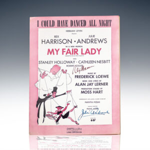 My Fair Lady: A Musical Play in Two Acts Based on Pygmalion by George Bernard Shaw.