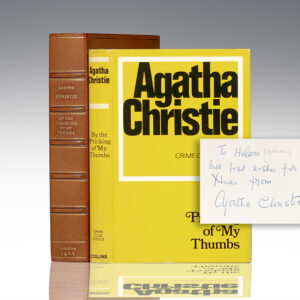 First Edition of By the Pricking of My Thumbs; Inscribed by Agatha Christie