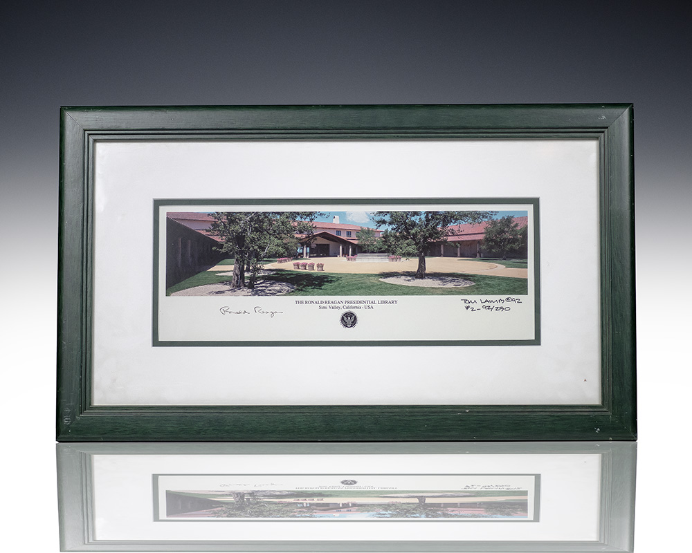 Ronald Reagan Signed Photograph.