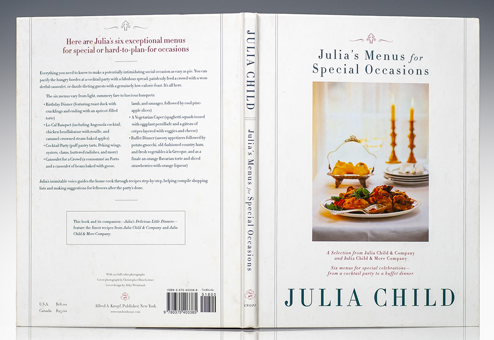 Julia's Menus for Special Occasions.