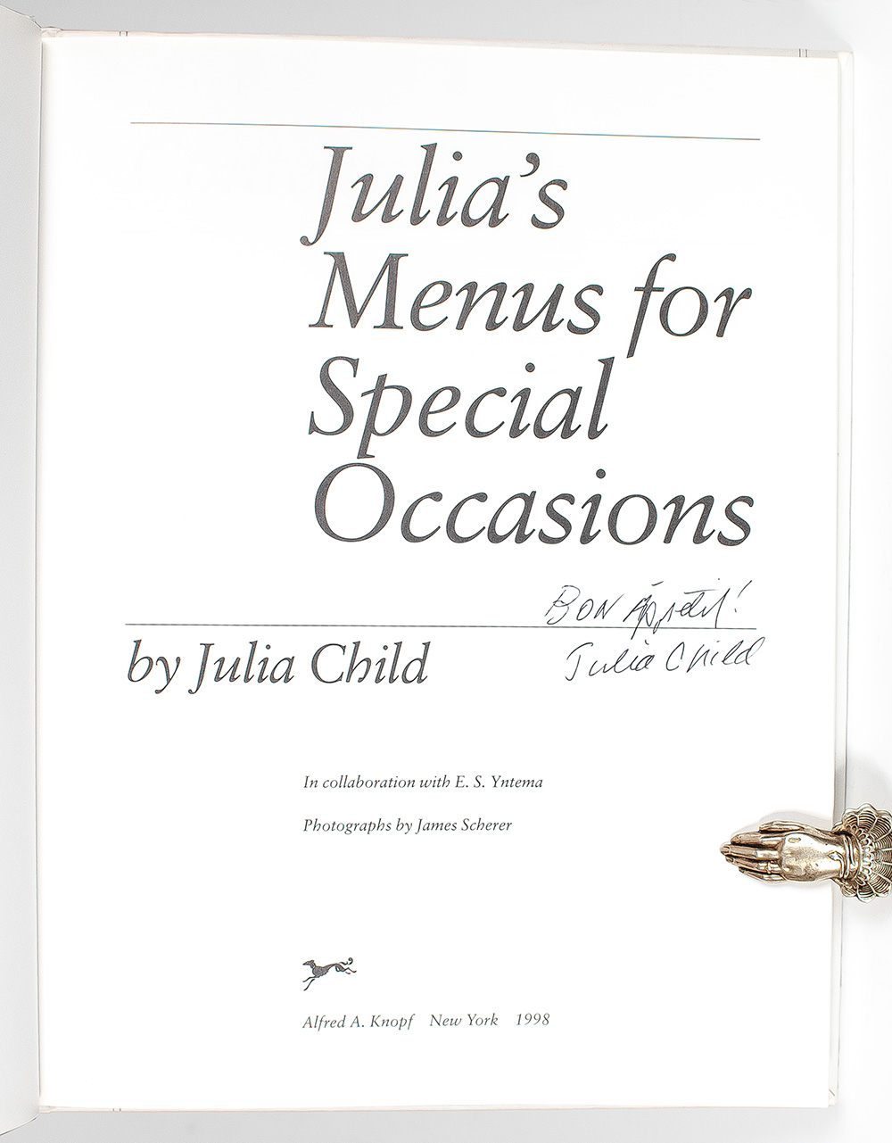 Julia's Menus for Special Occasions.