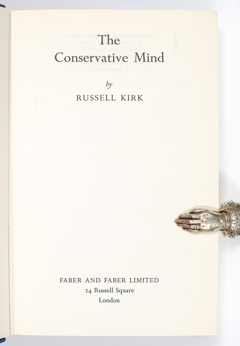 The Conservative Mind: From Burke to Eliot.