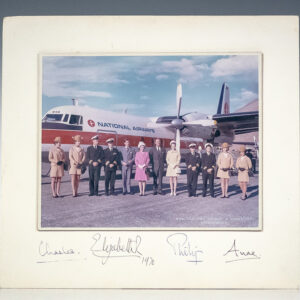 Queen Elizabeth II, King Charles III, and Family Photograph Signed.