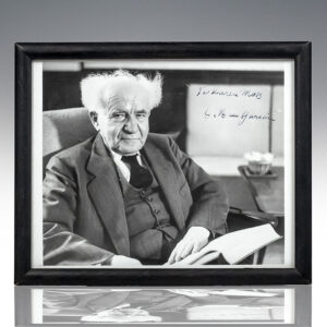 David-Ben Gurion Signed Photograph.