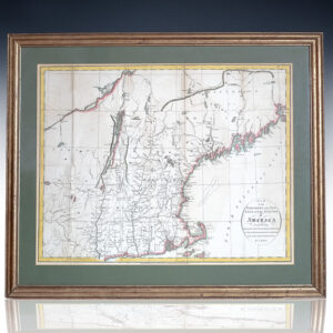 Map of the Northern, or, New England States of America. Comprehending Vermont, New Hampshire, District of Main, Massachusetts, Rhode Island, and Connecticut.