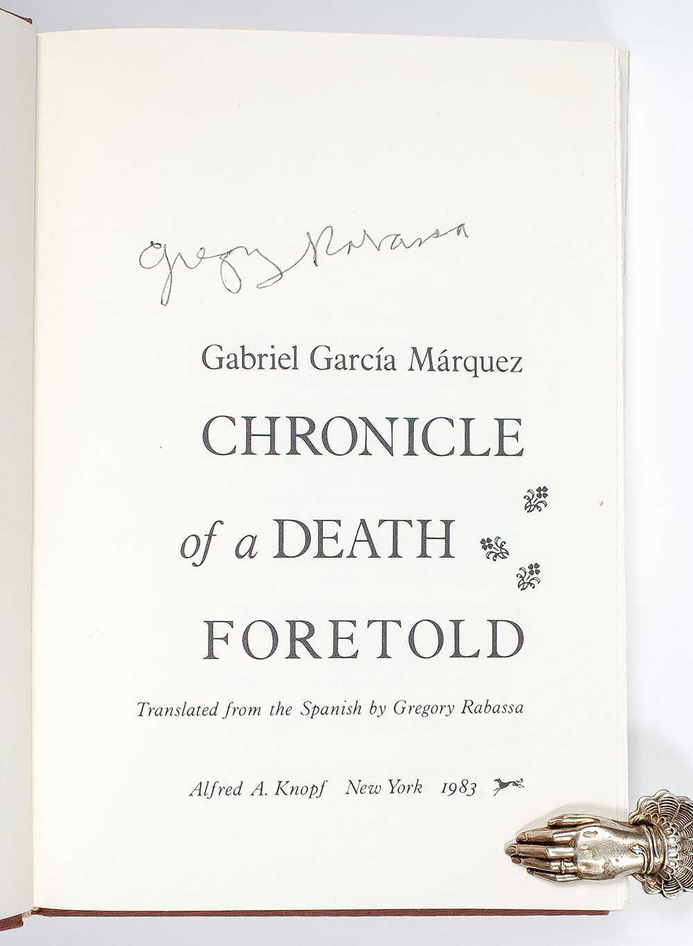 Chronicle of a Death Foretold.
