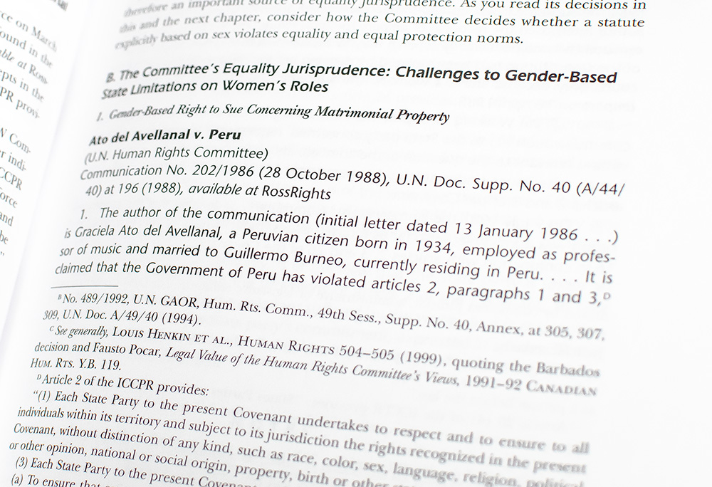 Women's Human Rights: The International and Comparative Law Casebook.