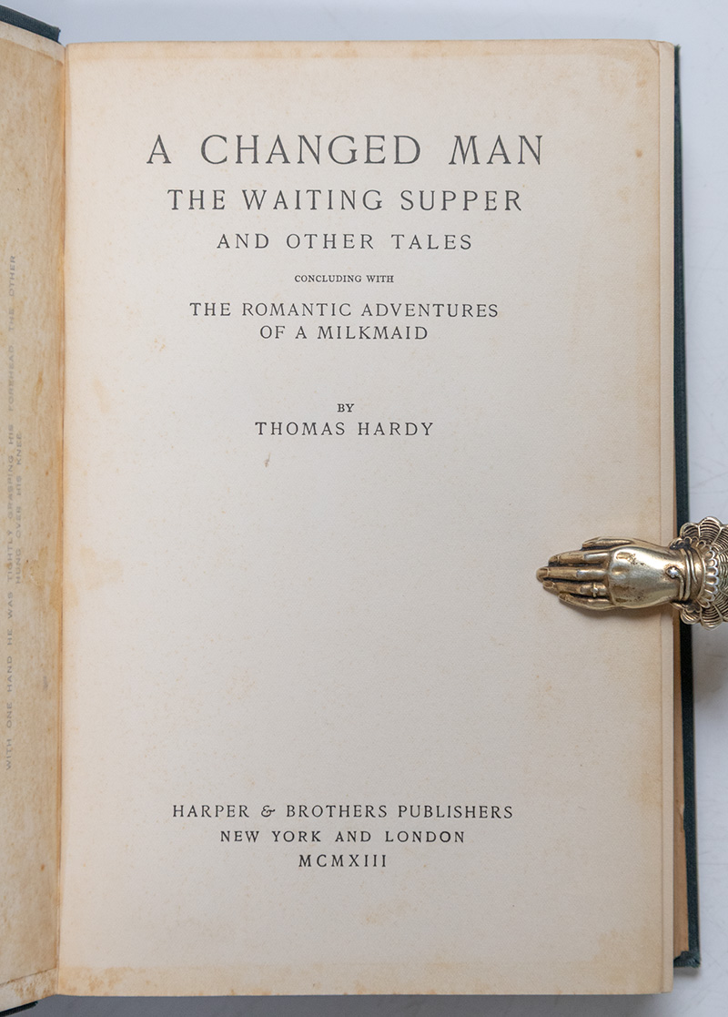 A Changed Man: The Waiting Supper and Other Tales Concluding with the Romantic Adventures of a Milkmaid.