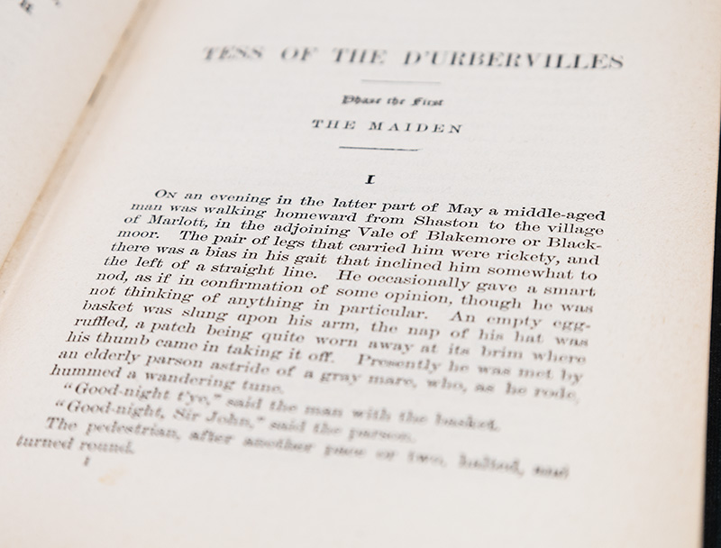 Tess of the d’Urbervilles.