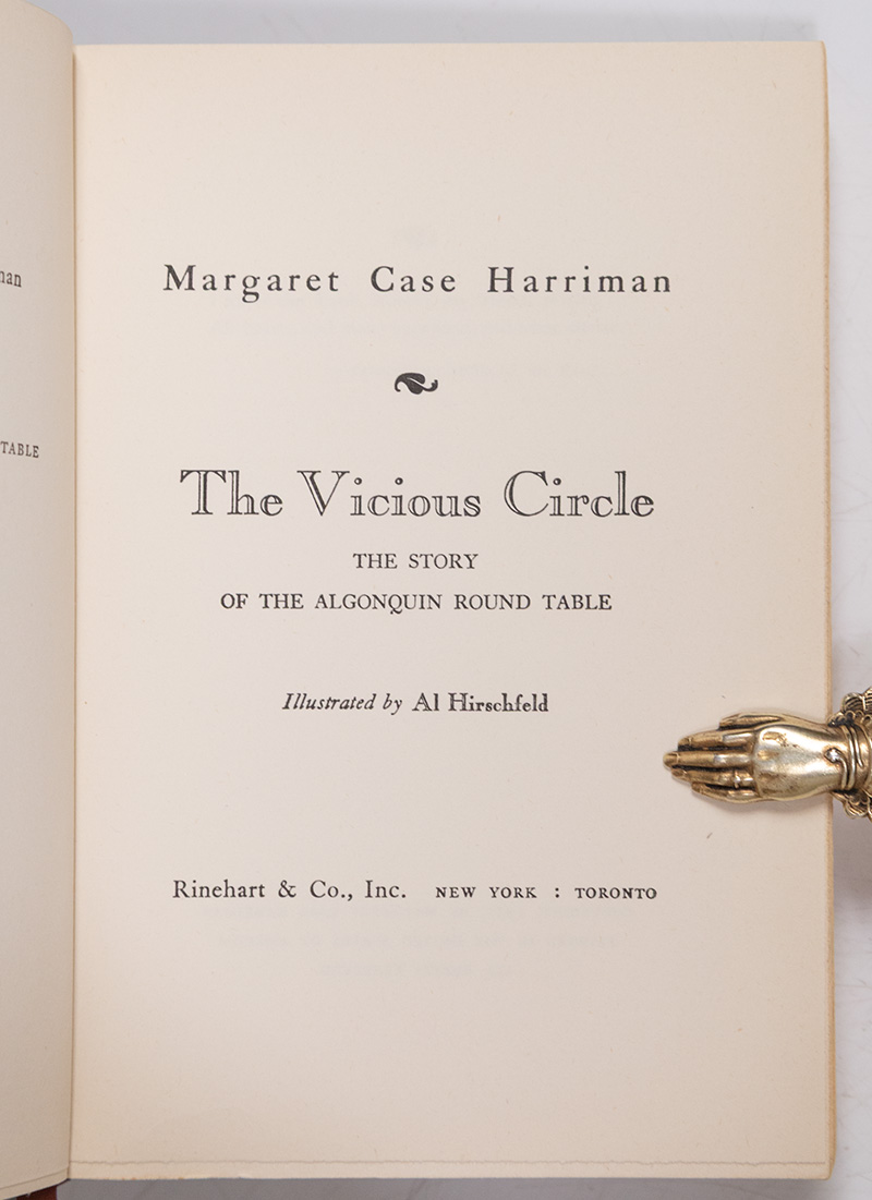 This Vicious Circle: The Story of the Algonquin Round Table.