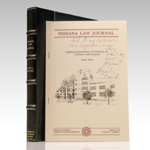 Indiana Law Journal; Supplemental Jurisdiction: A Confession, an Avoidance, and a Proposal.