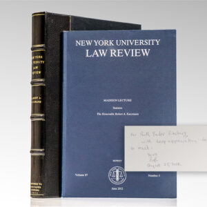 New York University Law Review. Madison Lecture: Statutes.