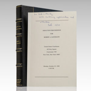 Induction Proceedings for Robert A. Katzmann.