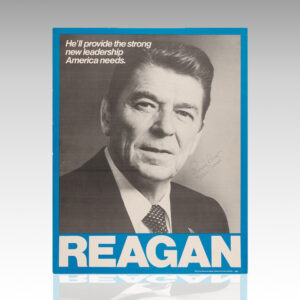 Ronald and Nancy Reagan Signed 1980 Campaign Poster.