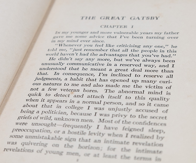 The Great Gatsby.