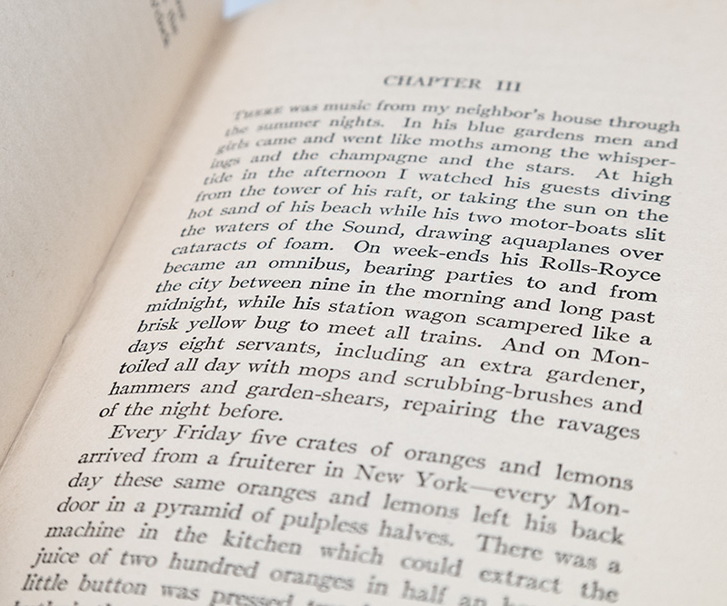 The Great Gatsby.