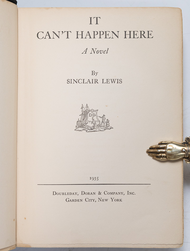 It Can't Happen Here.