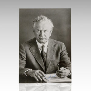 Ferry Porsche Signed Photograph.