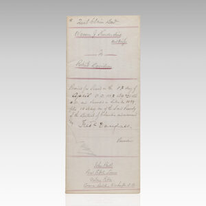 Frederick Douglass Document Signed.