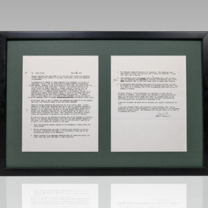 James W. McCord Jr. Typed Letter Signed.