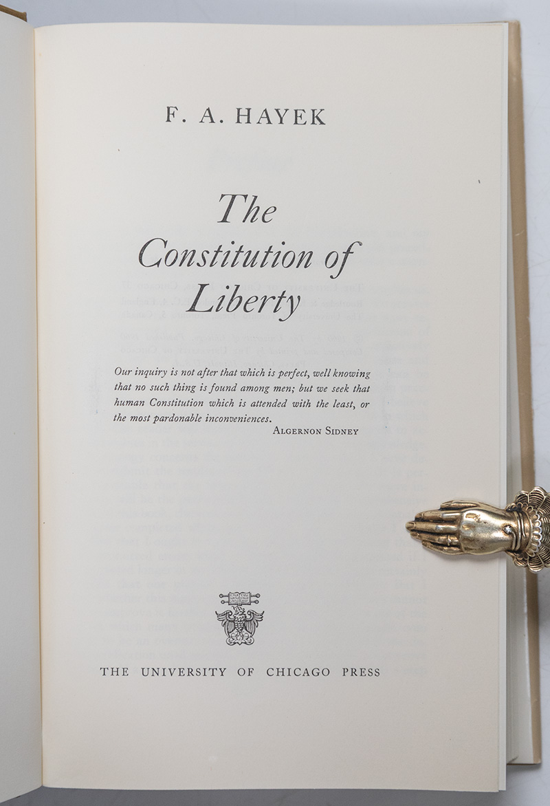 The Constitution of Liberty.