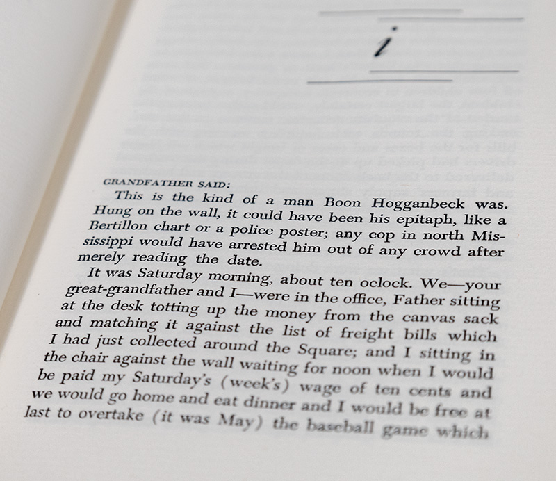 The Reivers: A Reminiscence.