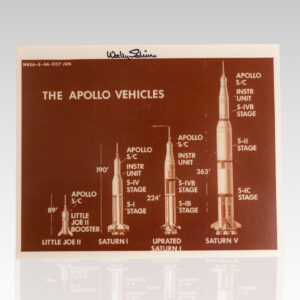 Wally Schirra Signed "The Apollo Vehicles" Photograph.