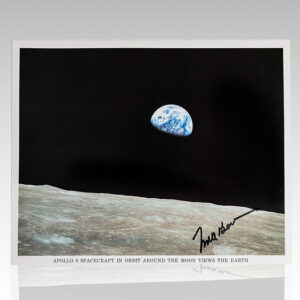 Frank Borman 'Earthrise' Photograph Signed.