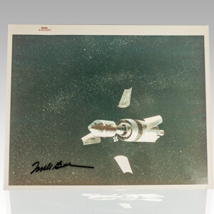 Frank Borman Signed “Apollo 8 Mission – Artist Conception” Photograph.