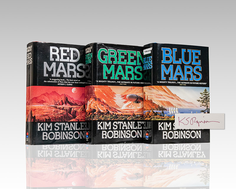 Mars Trilogy: Red Mars, Green Mars, and Blue Mars.