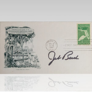 Jeb Bush Signed Everglades National Park First Day Cover.