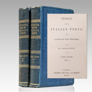 Stories From the Italian Poets: With Lives of the Writers.